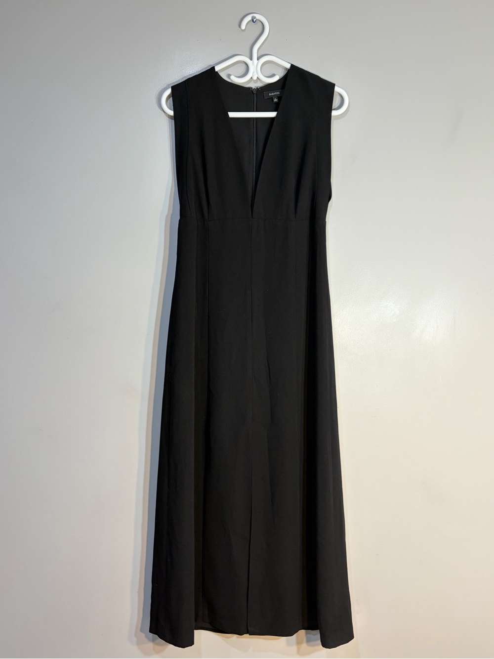 Aritzia BABATON Audition Black Midi Dress Size 8 - Picture 2 of 11